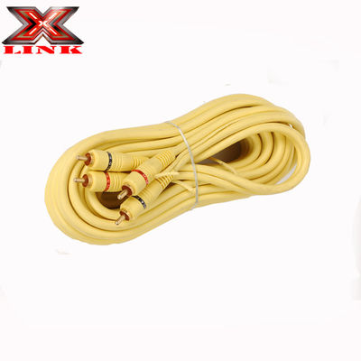 Gold Plated 2 RCA Audio Cable male to male For Stereo Speaker Or Subwoofer Connector Type None