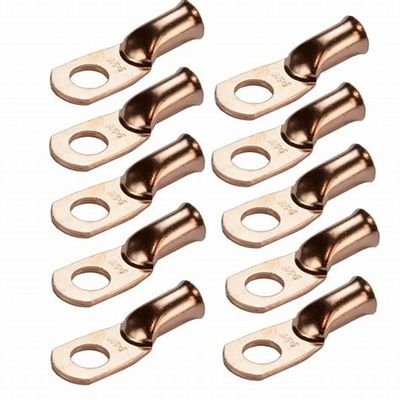 1/0 AWG Tinned Copper Lugs Ring Terminals Connectors With Heat Shrink