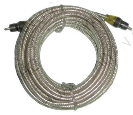 5.5mm Outer Diameter PVC Jacketed Car Audio RCA Cable 2M-2M for High End Performance