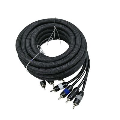 5.5mm Outer Diameter PVC Jacketed Car Audio RCA Cable 2M-2M for High End Performance