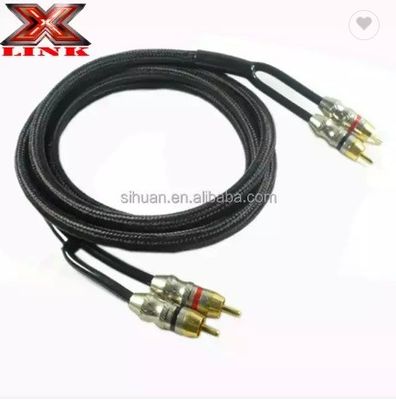 5m Gold Connector CCA Conductor Audio bulk RCA Cable For Car Home System Audio Integration