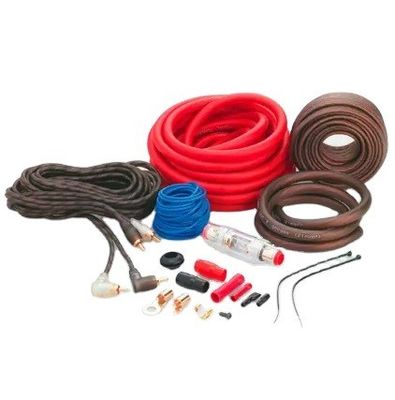 2000W-4000W 4 Gauge CCA Wire Amp Kit Male to Male Conductor for Car Audio Installation