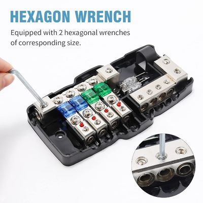 0 awg 12V Multi-Functional Mini ANL Fuse Box Distribution Block For Vehicles