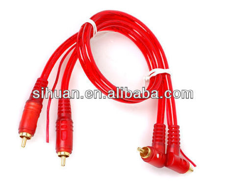 OFC 100% Copper Conductor 2 Channel RCA Audio Cable For Car And Home Audio Connection