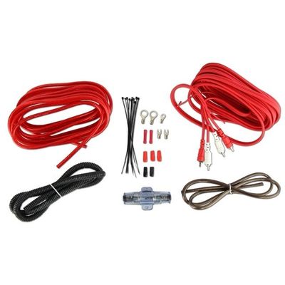 4 8 GA Car Audio Amplifier Amp Wiring Kit Made of Copper Conductor and PVC Insulation