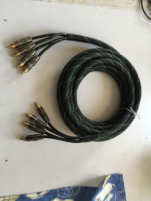 PVC Durable Oxygen Free Copper RCA Cable For Car Audio Interconnect