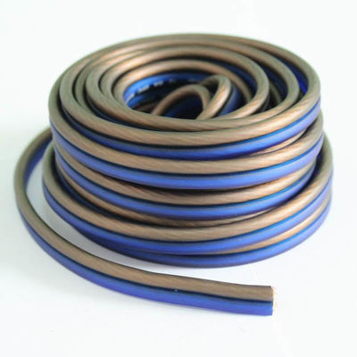 12 Gauge AWG Speaker Cable Wire for MALE-MALE Audio Connection in Transparent Red