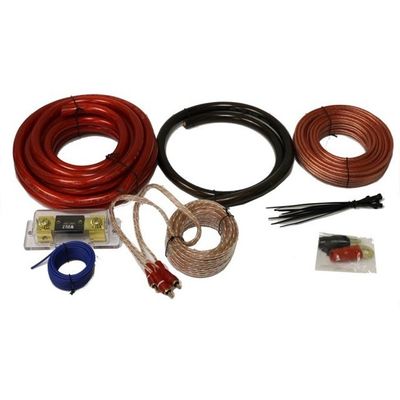 PVC Jacket 0 4 8 10awg Ga Gauge Auto Car Amp Amplifier Wiring Kit with RCA Connector Type