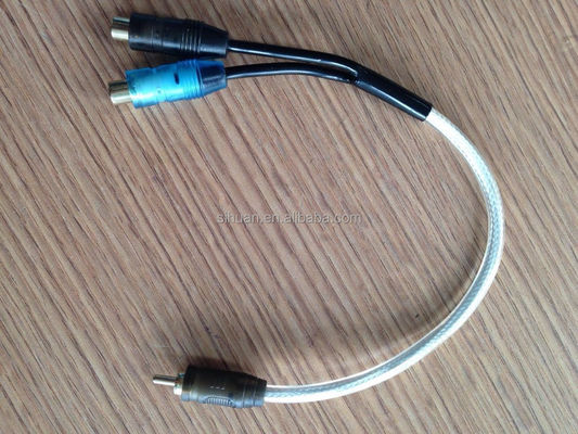 PVC Jacket RCA Cable AV For Car Audio And Home Audio Amp