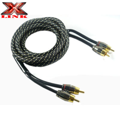 PVC Jacket RCA Cable AV For Car Audio And Home Audio Amp