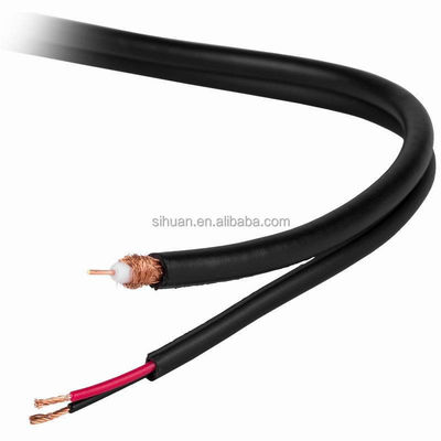 20 AWG Solid Copper RG-59 Coaxial CCTV Cable With BNC Connector And 18/2 Power Cable