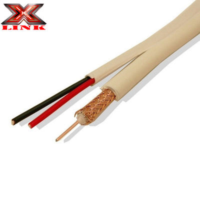 20 AWG Solid Copper RG-59 Coaxial CCTV Cable With BNC Connector And 18/2 Power Cable