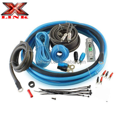 0 2 4 8 Gauge Sub Car Audio Amplifier Wiring Kit 1500 2500 3000 Watt with Materials