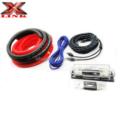 Soft PVC Jacket 2000 Watt 0GA Amp Wiring Kit for Audio Performance