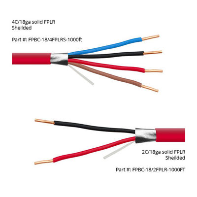 LSZH 8c Fire Alarm Cable with Thermoplastic Outer Sheath and Silicon Rubber Insulation