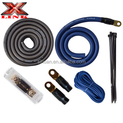 Soft PVC Jacket 4 Gauge Amp Wiring Kit for Customized Requirements