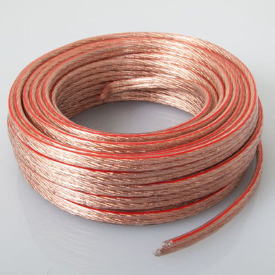 Multimedia 16 Gauge 2 Conductor Standard Speaker Wire Roll with Gold Connector Color