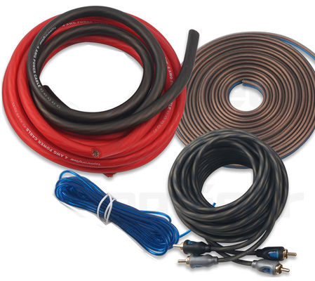 Stock 0/2/4/8 Gauge OFC/CCA Car Audio Amplifier Wiring Cable Kits for Your Audio Needs
