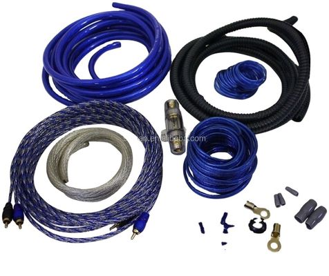 Stock 0/2/4/8 Gauge OFC/CCA Car Audio Amplifier Wiring Cable Kits for Your Audio Needs