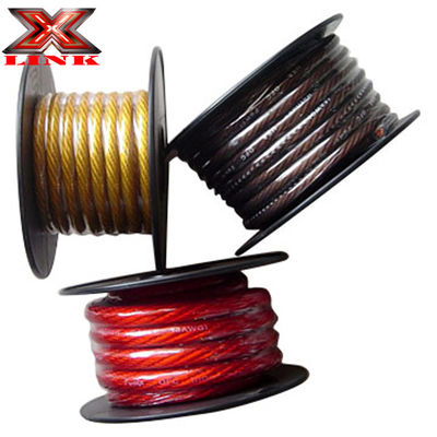 Soft PVC Jacket 1/0 2 AWG OFC Tinned Copper Power Wire