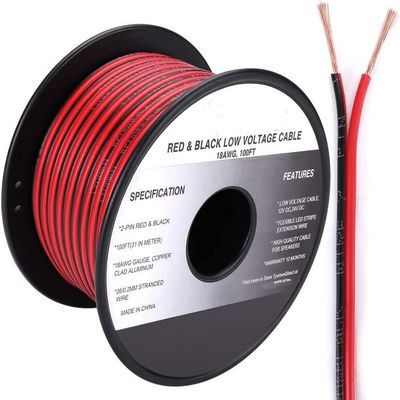 Flexible Wire Ext 2pin 2 Color Red Black Cable for LED Strips Extension Electrical Wire