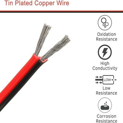 Flexible Wire Ext 2pin 2 Color Red Black Cable for LED Strips Extension Electrical Wire