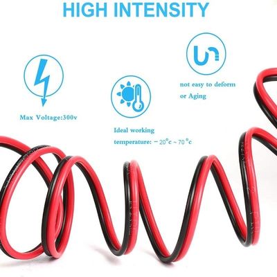 Flexible Wire Ext 2pin 2 Color Red Black Cable for LED Strips Extension Electrical Wire