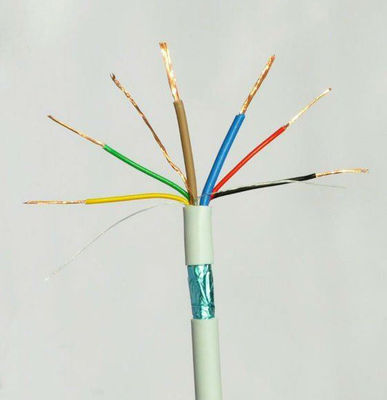 Sturdy PVC Insulated Copper Conductor Fire Alarm System Red Jacket 2 Core Alarm Cable