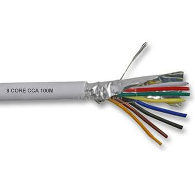 Bare Copper Conductor 2c 4c 8c 12c 20c Stranded Fire Alarm Cable with PVC Insulation