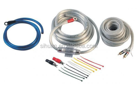 4 Gauge Car Amplifier Wiring Kit with PVC Insulation Material and CCA or OFC Conductor
