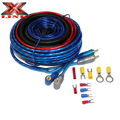 4 Gauge Car Amplifier Wiring Kit with PVC Insulation Material and CCA or OFC Conductor