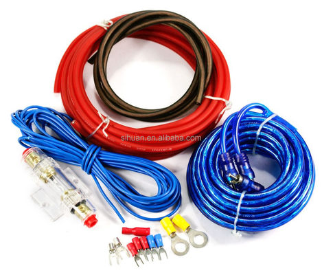 Car Audio Amplifier Wiring Kit with Non-Shielded Shielding and Optional Outer Diameter