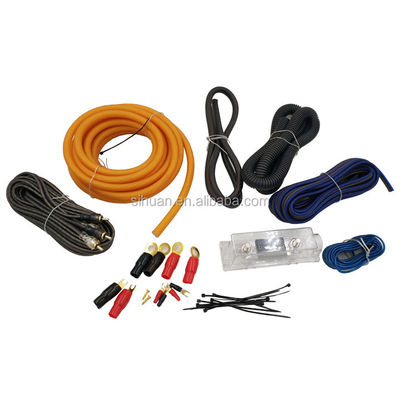 Car Audio Amplifier Wiring Kit with Non-Shielded Shielding and Optional Outer Diameter