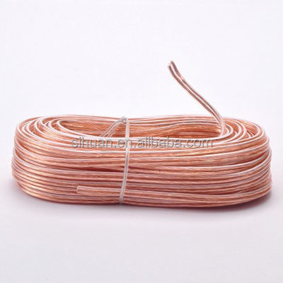 Customized Outer Diameter and Stereo Connector Type Soft PVC Car Amplifier Speaker Wire