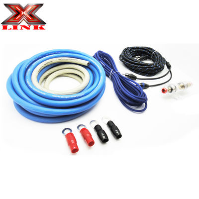 OFC Conductor 0 2 4 6 8 AWG Gauge GA Car Audio Cable Kit for Speaker System