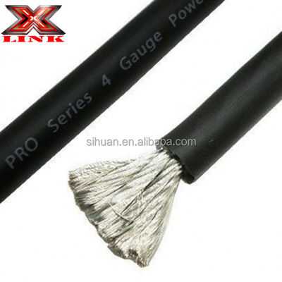 Soft PVC Jacket 1/0 Awg Power Cable For Car Audio Copper Conductor 0 Gauge Ofc Wire