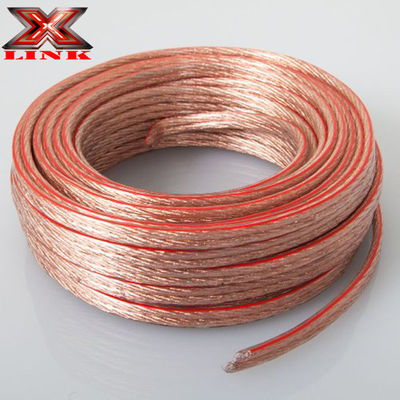 10AWG 10/2 Gauge Car Home Audio Speaker Wire with Super Clear Flexible Transparent PVC Jacket and Tinned CCA Inner Conductor