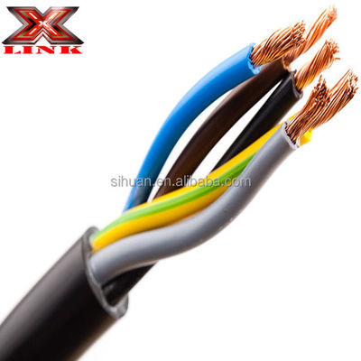 BS6500 Standard 7 Core PVC Stranded Copper wire Electric Trailer Track Wire For Industrial