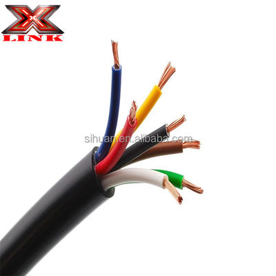 BS6500 Standard 7 Core PVC Stranded Copper wire Electric Trailer Track Wire For Industrial