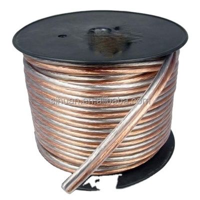 Flexible Transparent Jacket Stranded Wire for Car and Home Audio RCA Connector Type