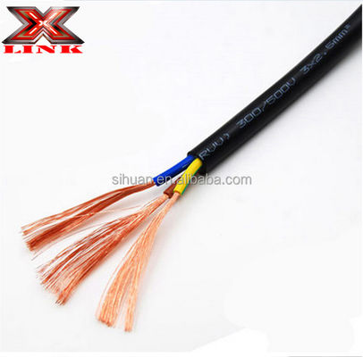 14AWG 16AWG 2.5mm 1.5mm 3 2 Core Stranded Copper Electric Cable With PVC Insulation