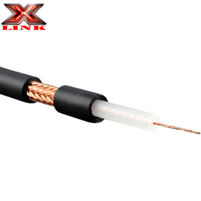 Low Attenuation RG213 Coax Cable 50 Ohm With PVC Jacket And Bare Copper Braid Shielding