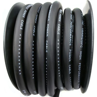 1/0 AWG Oversize Gauge 4/0 GA Car Audio OFC Power Cable Soft Touch Flexible PVC Jacket