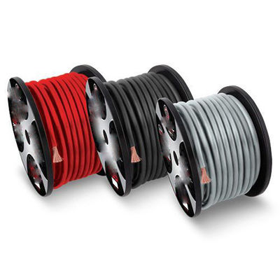 CCA Conductor Car Audio Ground Power Wire Transparent PVC Jacket Top Flex 4 AWG Gauge