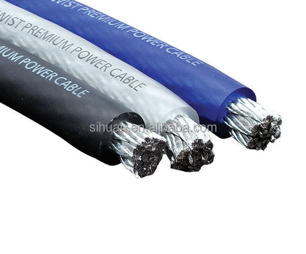 Water Proof Tinned OFC 4 AWG Oversized 1/0 Gauge Car Audio Power Wire for Performance