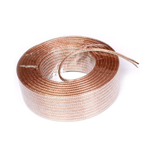 Twisted Pair 50ft 100ft 500ft Car Home Audio OFC Transparent 12ga 14ga 16ga 18ga Speaker Wire