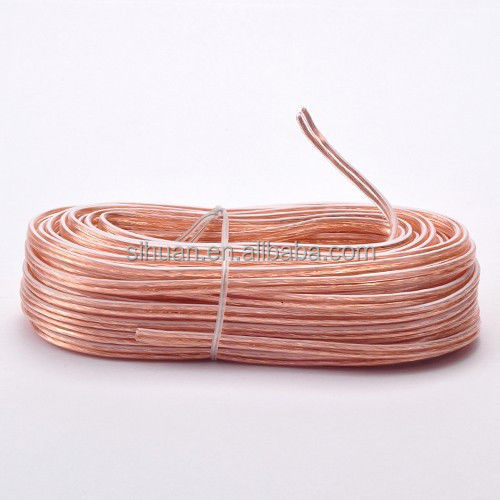 Customized Outer Diameter and Stereo Connector Type Soft PVC Car Amplifier Speaker Wire