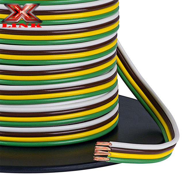 Low Voltage 4 Conductor 16ga Trailer Lighting Cable Wiring Harness For Trucks