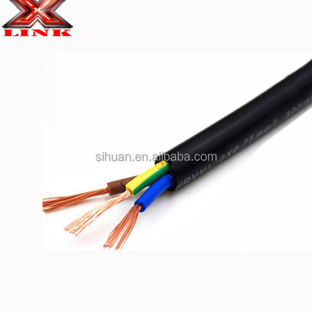 Stranded Conductor Home Appliance Electrical Wire 14 ga x4c 18awg x3c in Black or White