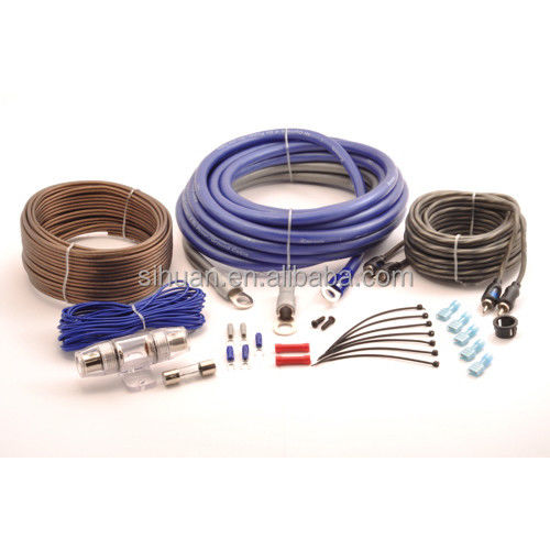 Low Voltage Car Audio System Wiring Kit with Customizable Cable Color Options PVC / Soft PVC Jacket